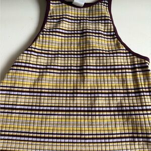 Savage X Fenty Yellow and Purple Striped Top